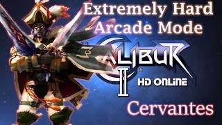 SOULCALIBUR II HD  Extremely Hard Arcade Cervantes [upl. by Nylyak]