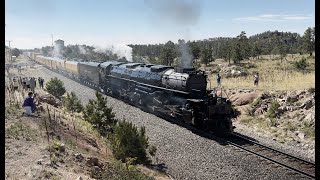 Union Pacific Big Boy 4014 Steam Train Highball Harriman WY Unassisted No Diesel 63024 [upl. by Nuahsyd]