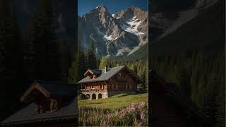 Remote Wooden Cabins  Rock Mountains USA [upl. by Ahsei]