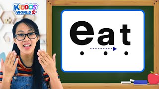 Teaching Kids How to Read Easy 3  Letter Words  Learning the Letter Phonic Sounds [upl. by Aierdna]