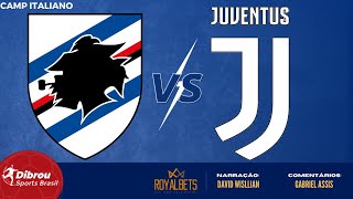 SAMPDORIA X JUVENTUS AO VIVO  CAMPEONATO ITALIANO  RODADA 2  NARRAÇÃO [upl. by Aeneg636]