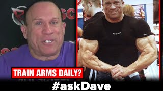 TRAINING ARMS DAILY FOR MASSIVE GROWTH askDave [upl. by Kcinimod]