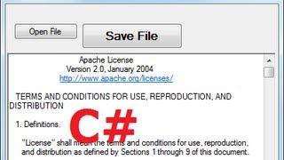 C Tutorial 66 How to Save Files Using SaveFileDialog Component in C [upl. by Aonehc]