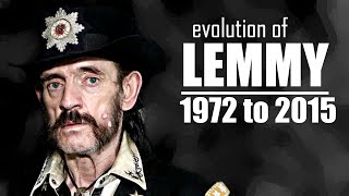 The Evolution of Lemmy Kilmister 1972 to 2015 [upl. by Enyalaj]