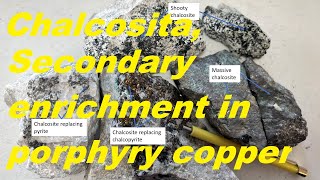 Chalcosite secondary enrichment in porphyry copper deposits [upl. by Frederiksen]