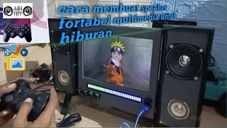 cara buat box speaker fortabel multimedia speaker bluetooth rakitan [upl. by Graniah]