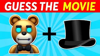 Guess the Movie by Emoji Quiz  Mario Barbie Elemental Freddy Fazbear [upl. by Beora]