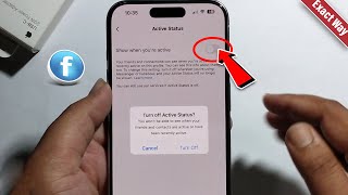 How To Turn Off Online Status On Facebook  How to hide Facebook online status [upl. by Craggie]