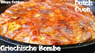 quotGriechische Bombequot aus dem Dutch Oven leckeres Rezept für Freunde der griechischen Küche [upl. by Leumek]