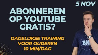 Kost abonneren op YouTube je echt NIETS Of is het een trucje om je te foppen dagelijkse training [upl. by Eniarol]