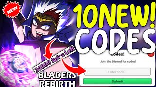 NEW ALL WORKING CODES FOR BLADERS REBIRTH TODAY 2024  ROBLOX BLADERS REBIRTH CODES [upl. by Siblee]