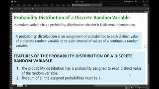 Day 6 Introduction to Random Variables and Probability Distributions amp Binomial Probabilities [upl. by Aniryt853]