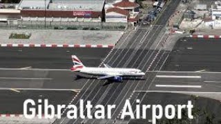 Quick visit to the famous Gibraltar airport [upl. by Ynattib]