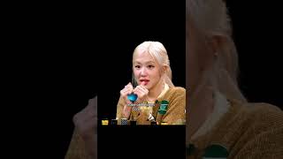 Rose is Too Spicy Eating Chicken rosé roses roséblackpink shortsfeed [upl. by Namijneb]