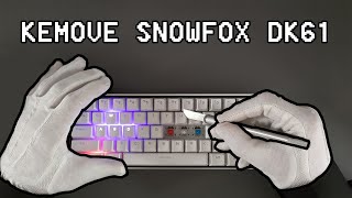 Kemove Snowfox 61  DK61 Mechanical Keyboard  GATERON BLUE Sound Test  ASMR Unboxing [upl. by Acinad]