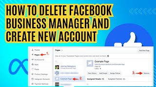 How to delete facebook business manager and create new account Step By Step 2024 [upl. by Yoshiko]