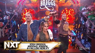 Josh Briggs Brooks Jensen amp Fallon Henley Entrance  WWE NXT December 12 2023 [upl. by Glyn]