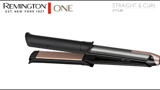 Remington One Straight amp Curl Styler  S6077  Remington Europe [upl. by Bibbye257]