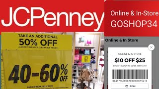 Couponing at Jcpenney 10 off 25 [upl. by Igenia900]