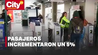 TransMilenio presentó un aumento en el número de usuarios  CityTv [upl. by Nogaem]