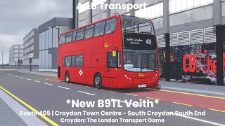 New amp Upgraded B9TL Voith  Croydon The London Transport Game [upl. by Brott]