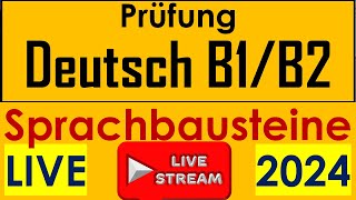 B1B2 Sprachbausteine  telc B2  DTB B2  B2 Grammatik  Live am 14052024 [upl. by Decima]