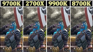 RTX 2080  I9 9900K vs R7 2700X vs I7 9700K vs i7 8700K [upl. by Faden]