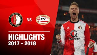 Highlights  Feyenoord  PSV  Kwartfinale KNVB Beker 20172018 [upl. by Inaflahk]