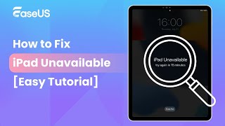 iPad Unavailable How to Fix It  Easy Tutorial for 2024 [upl. by Milford888]