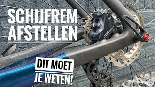 Lopen je schijfremmen aan bij een Racefiets Mountainbike amp Trekkingfiets Zo stel je ze af [upl. by Chiles]