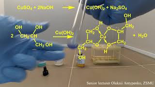 Obtaining of copperII glycerate [upl. by Htelimay]