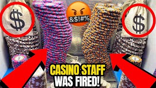 🤬CASINO STAFF “FIRED” AFTER CHEATING ME OUT OF MILLIONS HIGH LIMIT COIN PUSHER MEGA MONEY JACKPOT [upl. by Gujral]