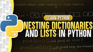 Nesting Dictionaries and Lists in Python [upl. by Rawley]