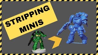 Stripping paint from minis for fun and profit Also mess Mainly mess [upl. by Huai37]