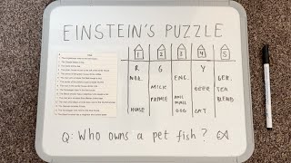 ASMR Einsteins Logic Puzzle [upl. by Acirrehs]