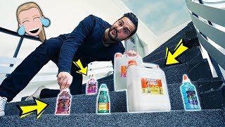 SCHLEIM ZUTATEN IM GANZEN HAUS VERSTECKT Wer findet die meisten Slime Zutaten Challenge [upl. by Afirahs888]