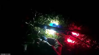 RC helicopter fun night flying DIY LED navigation lights [upl. by Sorensen]