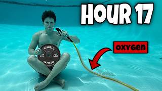 I Almost Died Attempting A Mr Beast Challenge 24 hours underwater [upl. by Leba]