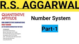 Number System Part 1  RS Aggarwal Aptitude  Essential Math Skills [upl. by Lipski]