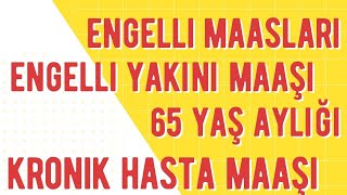 2025 Engelli Maaşları  65 Yaş Aylığı  Engelli Yakını Maaşı  HANE GELİR KRİTERİ Belli Oldu [upl. by Nwahsud]