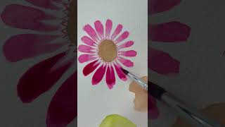 Beginner Simple Gerbera Daisy Flower 🌸 [upl. by Gneh758]