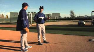 Mattingly shows how to play first base [upl. by Ku263]