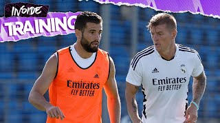 Ceballos CRAZY GOAL in Real Madrids training [upl. by Cinelli]