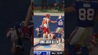 JOSH ALLENS CLUTCH TD Bills QB Scores Game Winning Rushing TD NFL Shorts mustsee trending [upl. by Shiroma994]