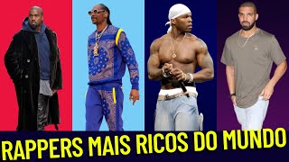 50 RAPPERS MAIS RICOS DO MUNDO US PATRIMÔNIO LÍQUIDO 2022 [upl. by Evol188]