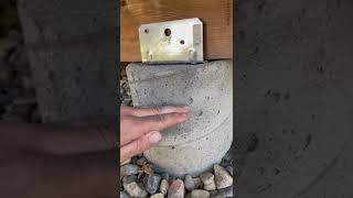 Installing a Deck Beam Directly on the Concrete Footing [upl. by Elleiand64]