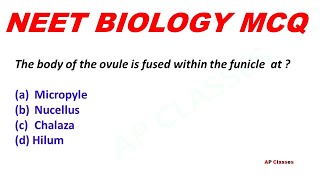 Biology Questions for NeetBiology Mcq QuestionsAP ClassesPart 6 [upl. by Trahurn734]