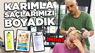 ÖNCE FIŞKIRTTIM SONRA KIŞKIRTTIM EVDE KOLAY YOLLA SAÇ AÇMA VE BOYAMA İŞLEMİ LEVO amp BAHAR VLOG [upl. by Lemert]