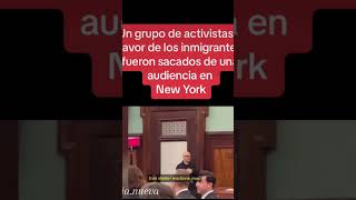 Un grupo de activistas a favor de los inmigrantes fueron sacados de una audiencia [upl. by Aidan]