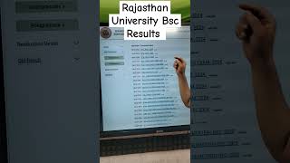 Uniraj Bsc Result 2024 Rajasthan University Bsc Part 2 3 Result Roll Number Name Wise result [upl. by Latrell]